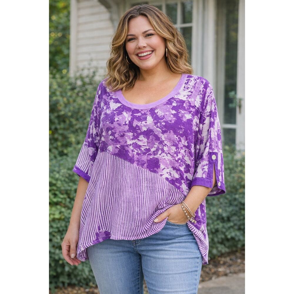 NWT Blue Sky Lavender Delight 4X